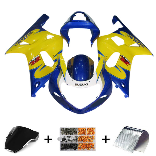 Amotopart Suzuki GSXR1000 2000¨C2002 K1 K2 Verkleidungsset, Karosserie, Kunststoff, ABS