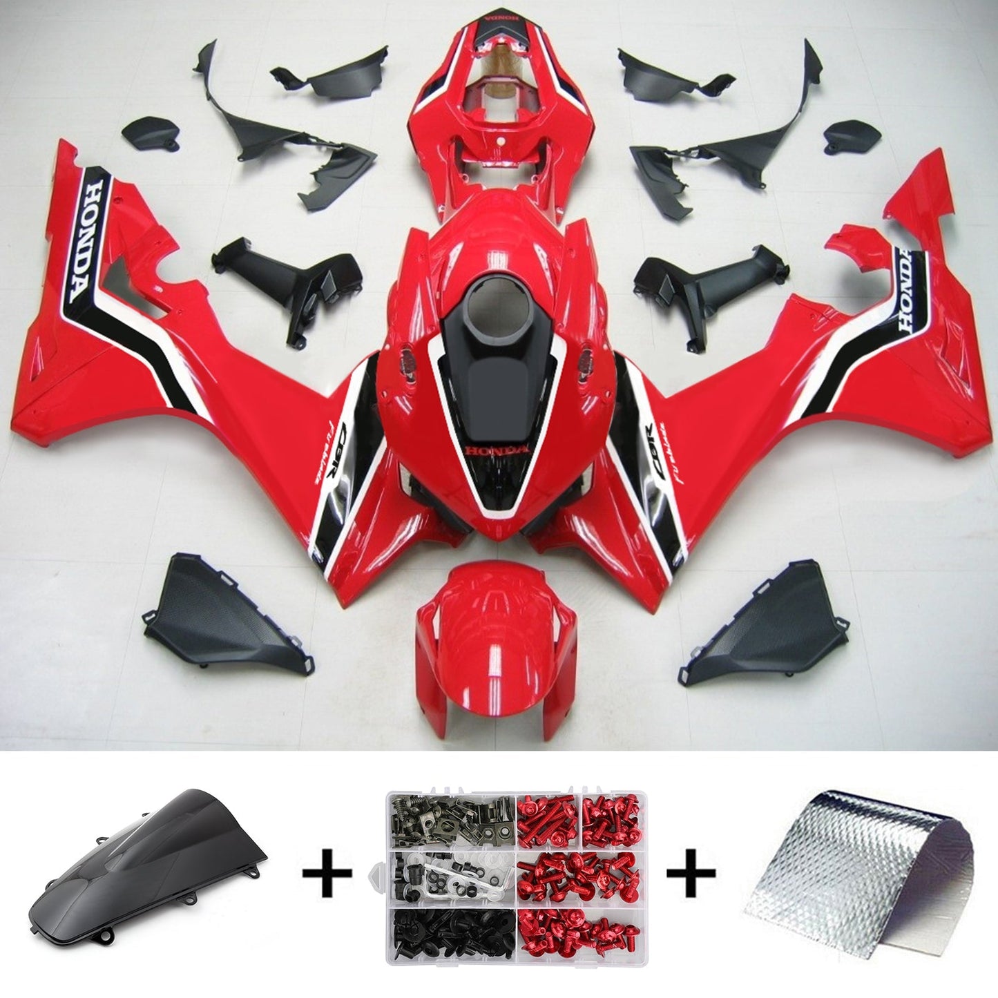 Amotopart Honda CBR1000RR 2017-2019 Kit de carénage Corps Plastique