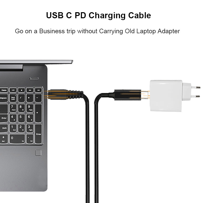 Câble de charge USB PD Type C 4.0*1.35mm adapté pour Asus Q503UA Q503U Q503