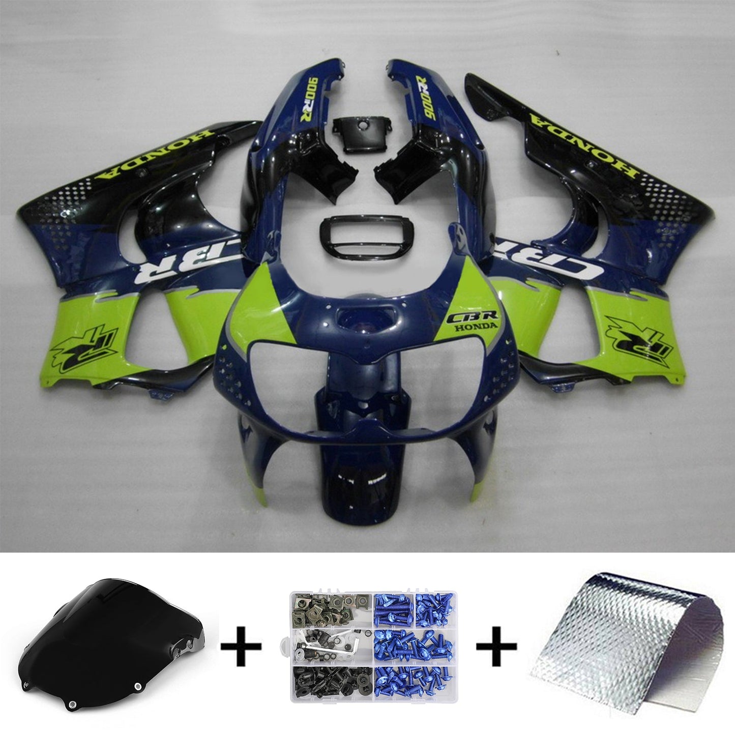 Amotopart Honda CBR900RR 893 1994-1995 Kit de carénage Corps Plastique ABS