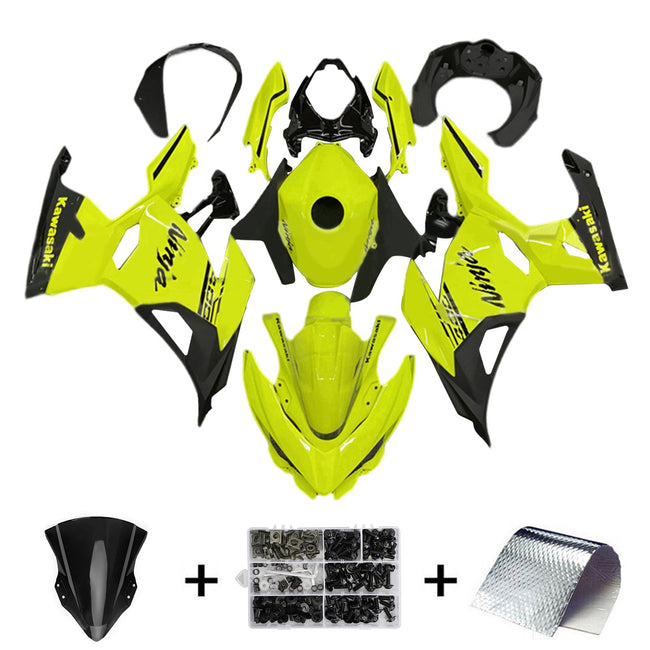 Amotopart Verkleidungsset für Kawasaki EX400 Ninja400 2018–2023, Karosserie, Kunststoff, ABS