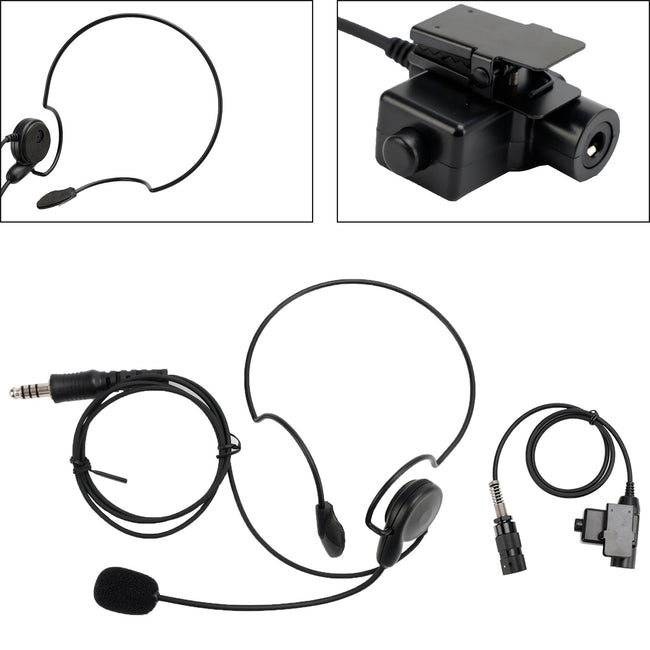 7,1-C7 Hinten Montieren Stecker Taktische Headset 6-Pin U94 PTT Für AN/PRC148 PRC152 U329