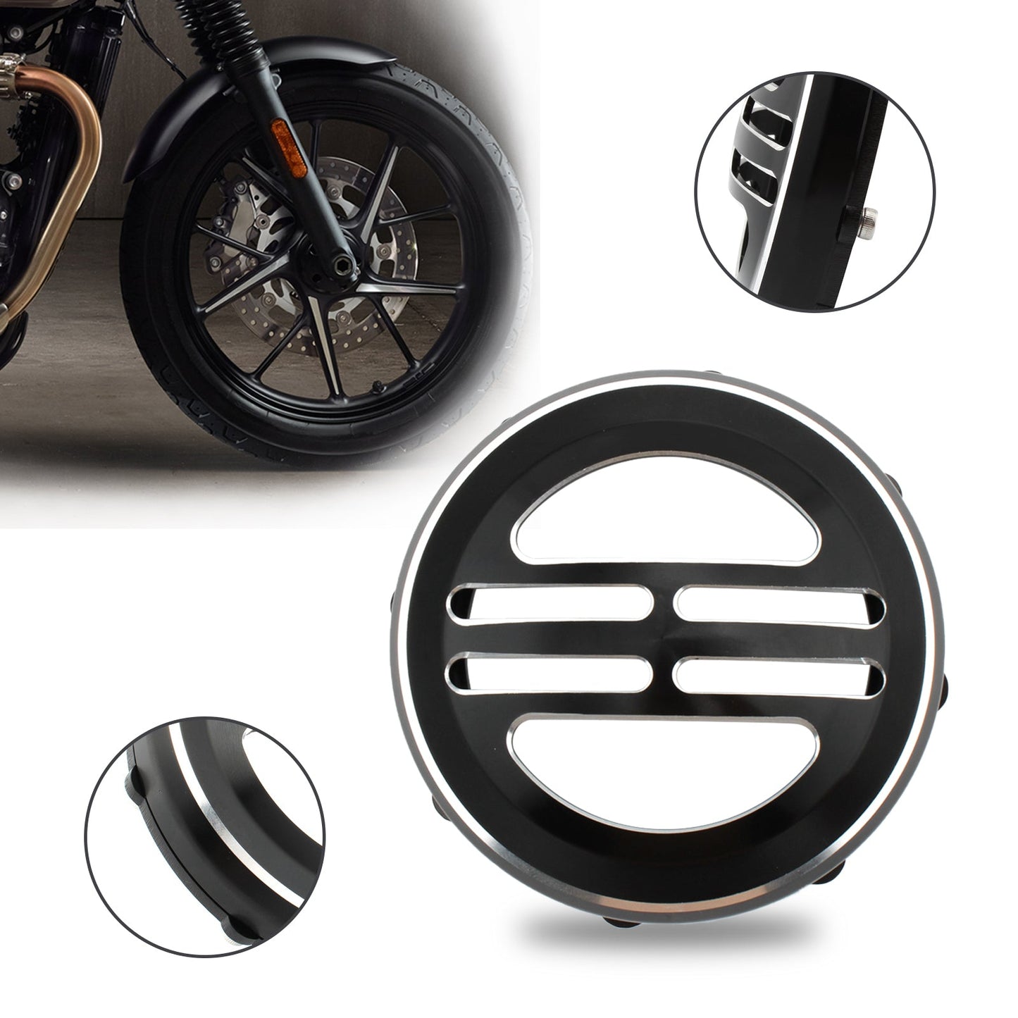 Horn Cover Universal Decorative Cover für Bobber T120 T100 Street Twin Generic