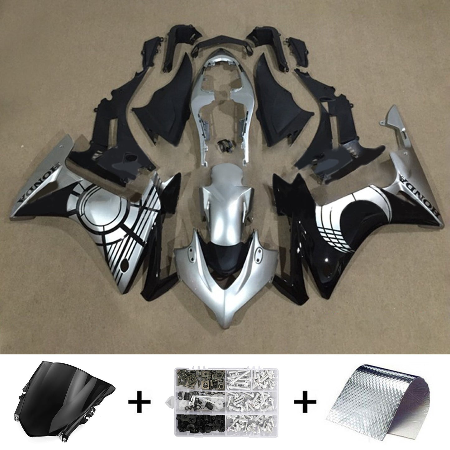 Amotopart Honda CBR500R 2013–2015 Verkleidungsset, Karosserie, Kunststoff, ABS