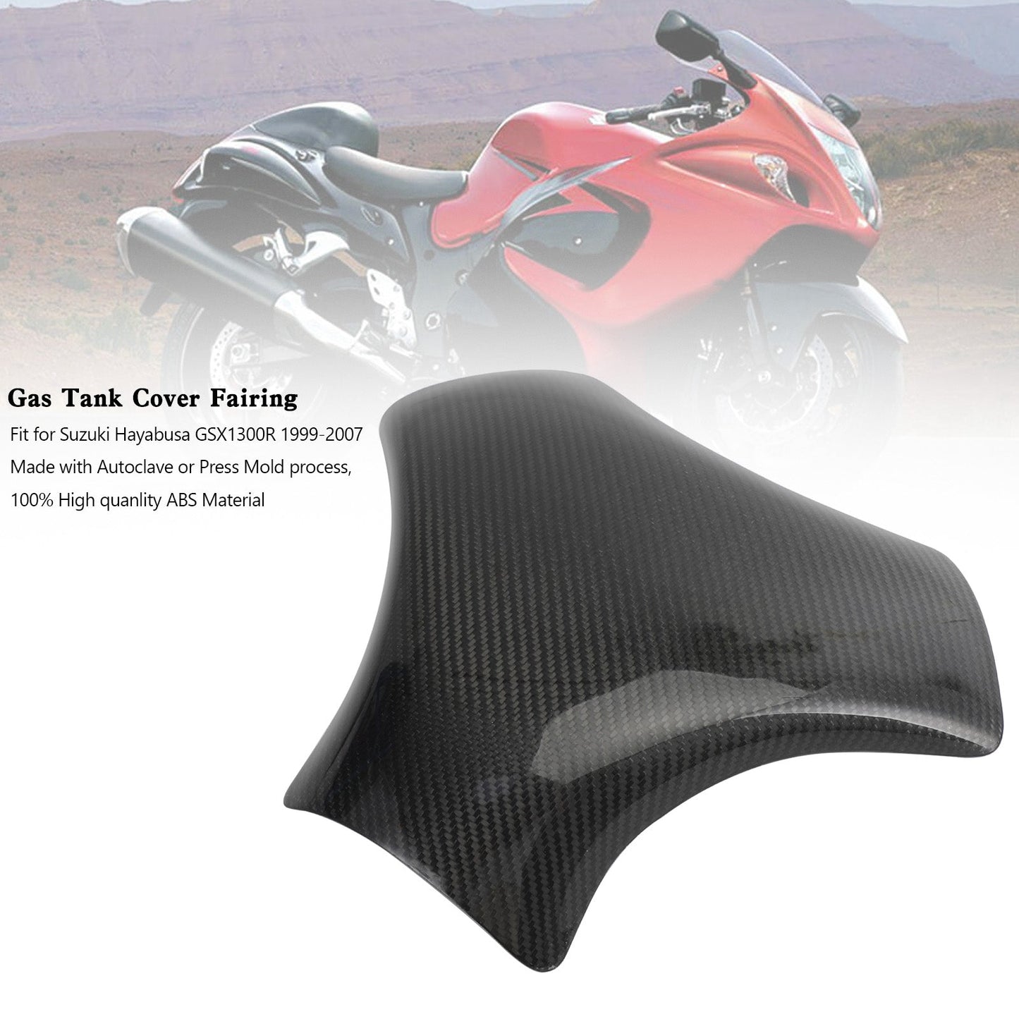 Suzuki Hayabusa GSX1300R 1999–2007 Carbon Tankdeckel Verkleidungsschutz