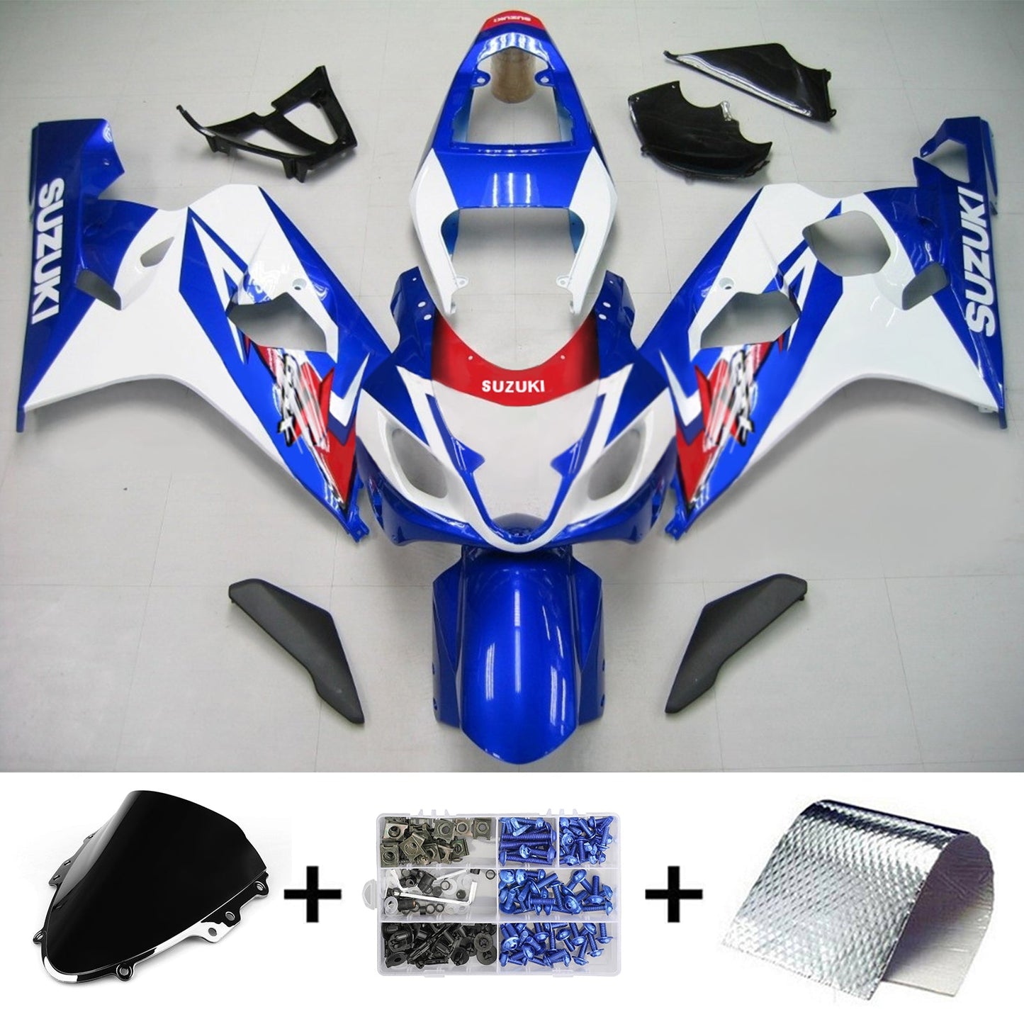 Amotopart Suzuki GSXR 600/750 2004-2005 Verkleidungskit Karosserie Plastik