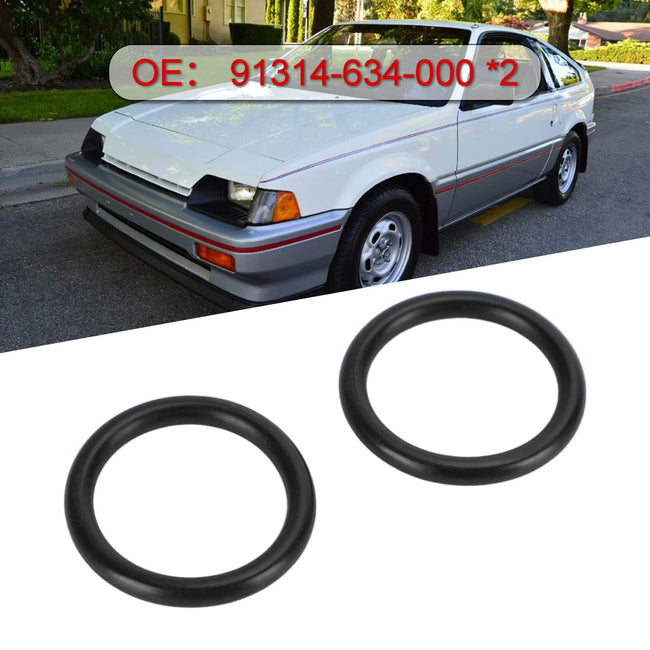 2 x Kühlmittelverbindungsrohr-O-Ring-Satz 91314-634-000 für Honda Civic CRX Accord Generic