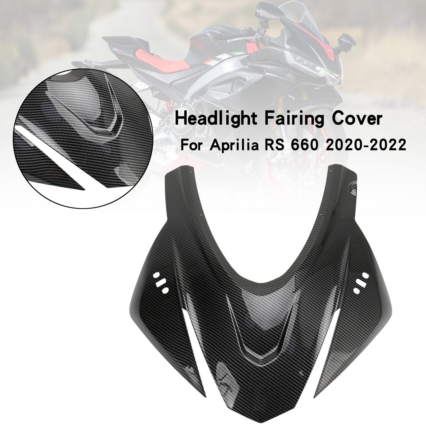 Aprilia RS 660 2020-2022 Carbon Frontscheinwerferhaube Nasenverkleidungsabdeckung