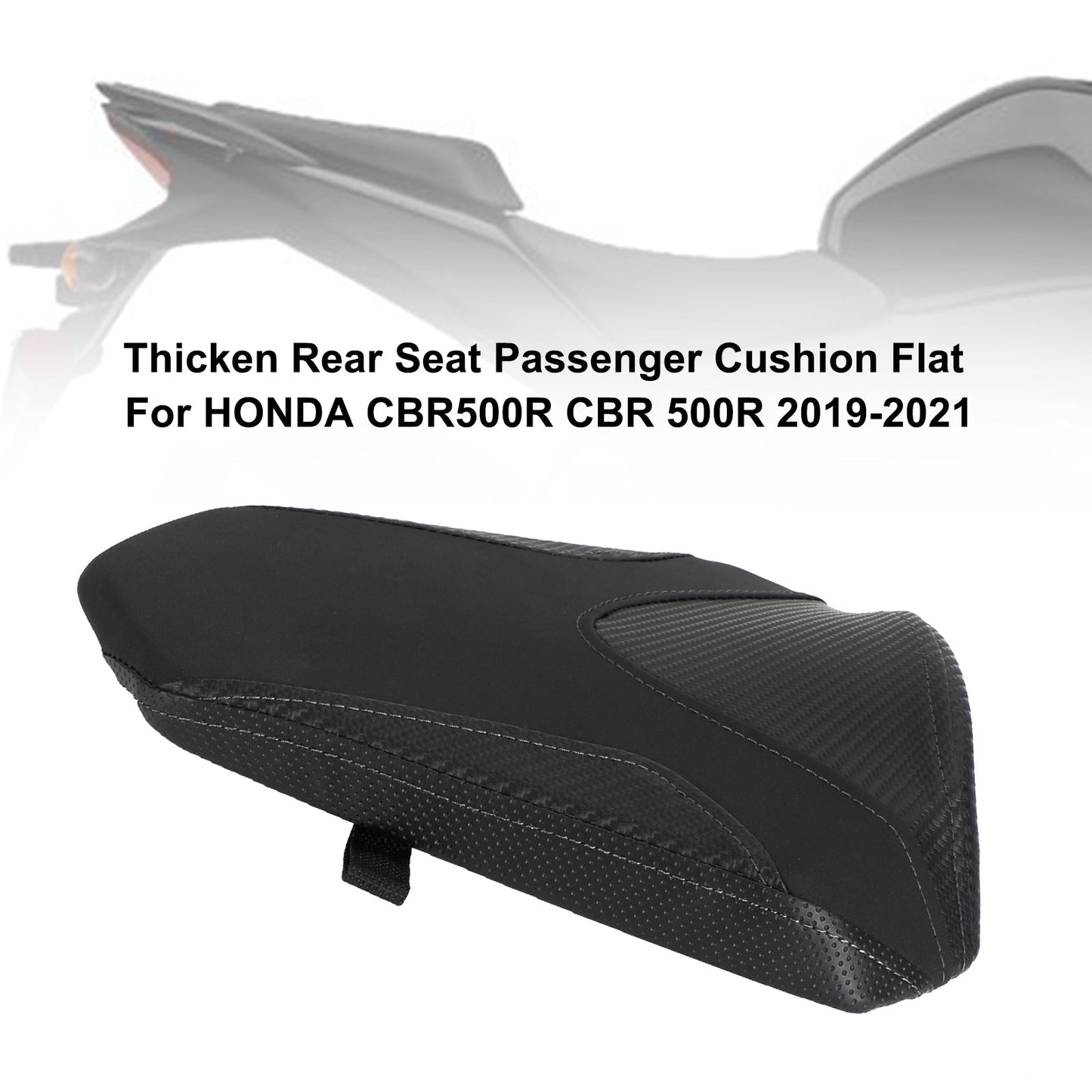 Rücksitz Passagierkissen flach PU für Honda CBR500R 19-21 CBR400R 22-23