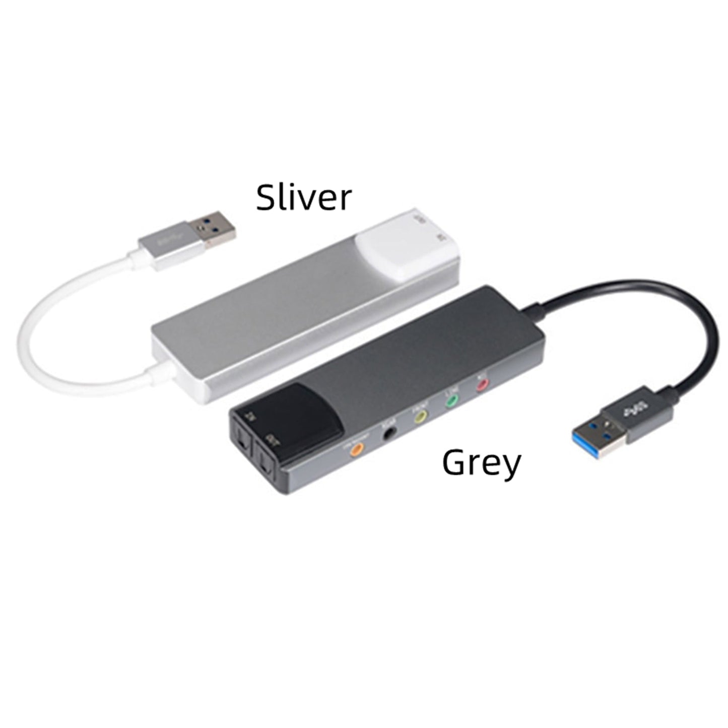 New Aluminum Alloy USB Optical Fiber SPDIF Card Computer External Multi-Function