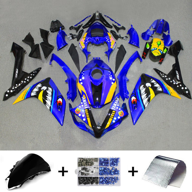 Amotopart Verkleidungsset für Yamaha YZF 1000 R1 2007–2008, Karosserie, Kunststoff, ABS