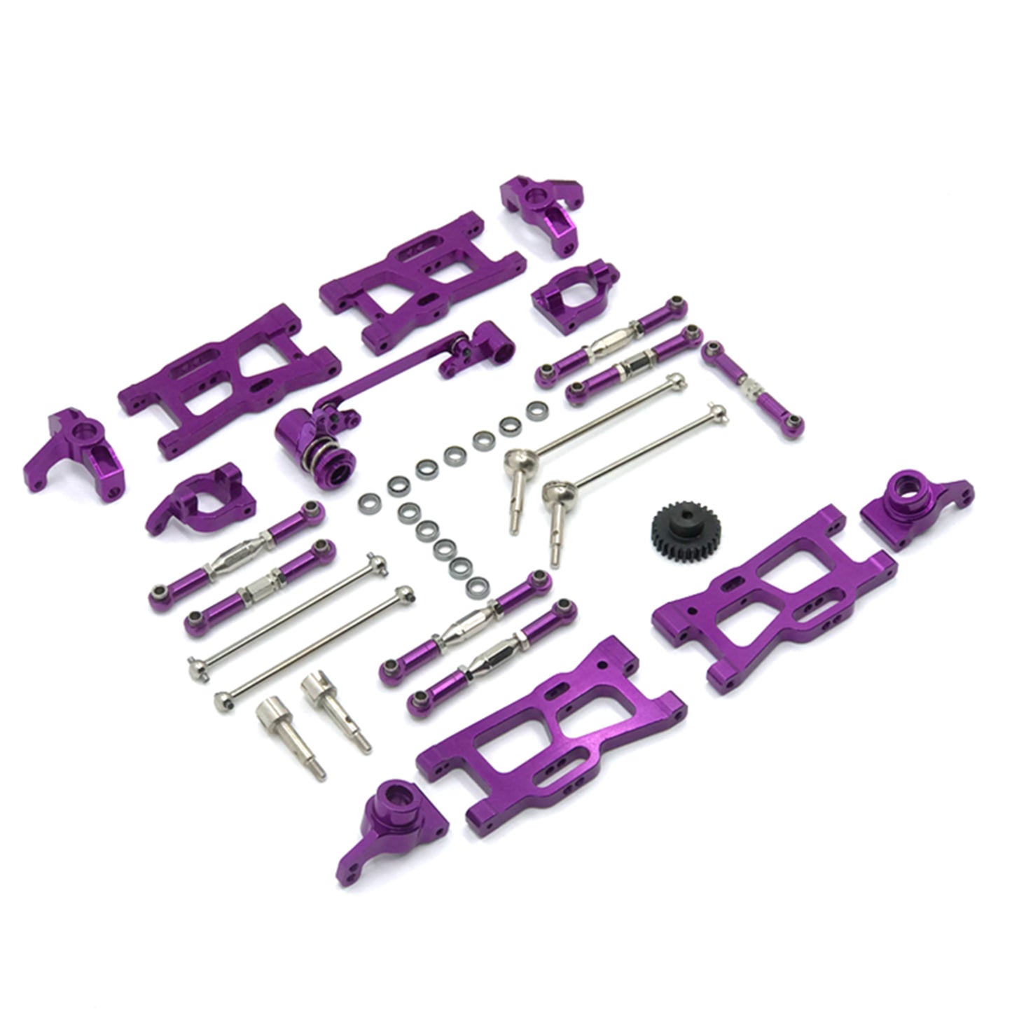 12Pcs Upgrade RC Teile Kit Für Wltoys 144001 144002 124016 124017 124018 124019