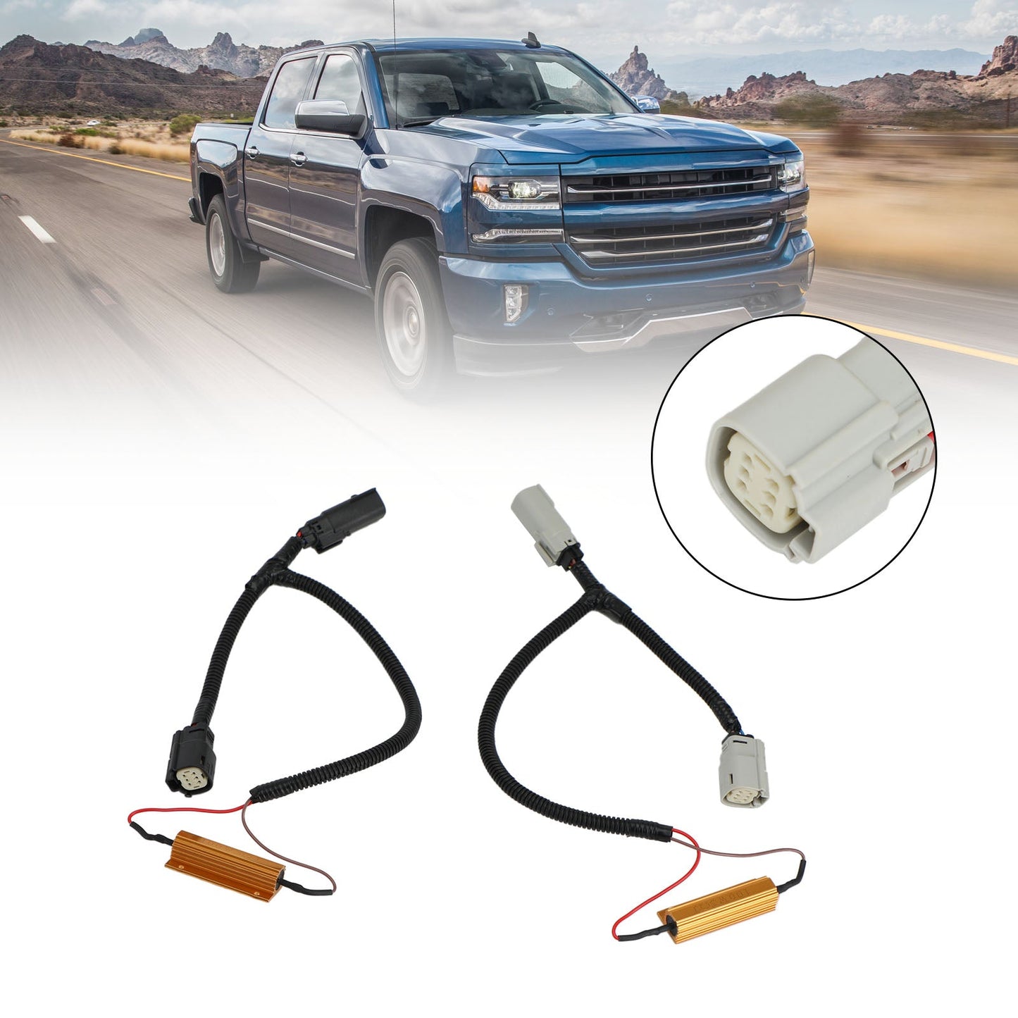 Faisceau de conversion de feu arrière LED PNP pour Silverado LTZ / Sierra Denali 2016-2018 Generic