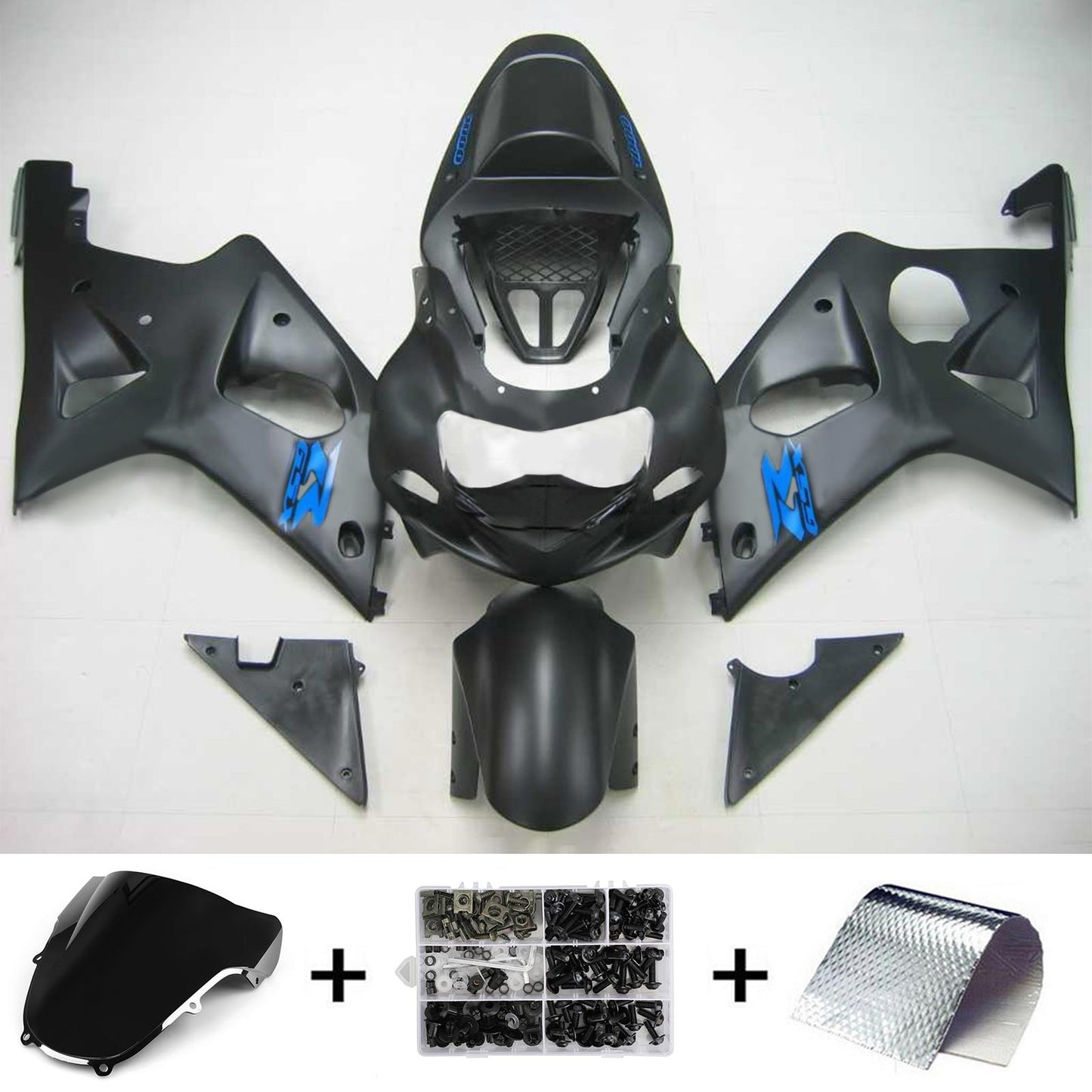 Amotopart Suzuki GSXR1000 2000-2002 Verkleidungskit K1 K2