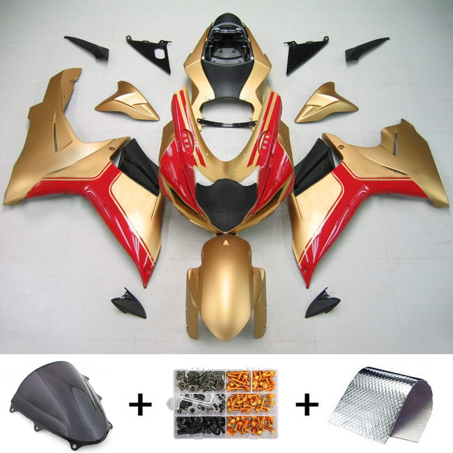 Amotopart Suzuki GSXR 600/750 2011-2022 K11 Verkleidungs Kit Körperwerk Kunststoffbauch