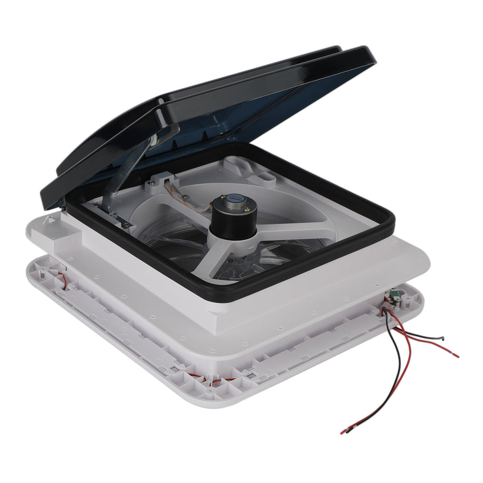 11 "RV Caravan Dach Vent vorw?rts und umgekehrter Motor RV Lüfter 12V Dachlicht mit Licht