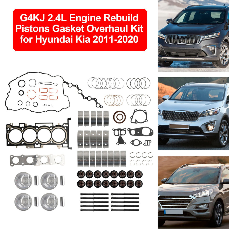 2017–2018 Hyundai Santa Fe Sport 4-Türer 2,4 l G4KJ 2,4 l Motorüberholungs-Kolben-Dichtungs-überholungssatz