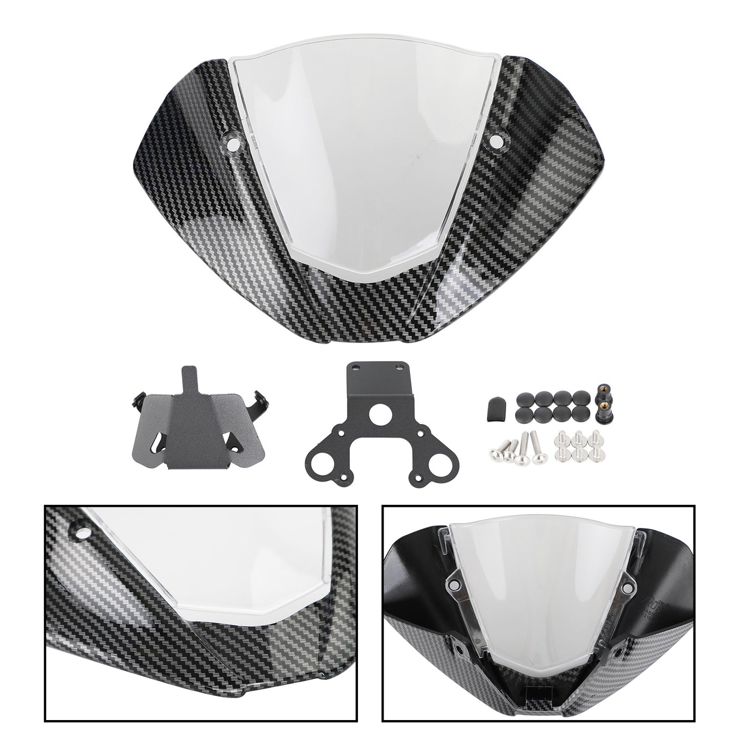 Windschild Windschutzscheibe für DUCATI Monster 937 950 2021-2022 Kohlenstoff