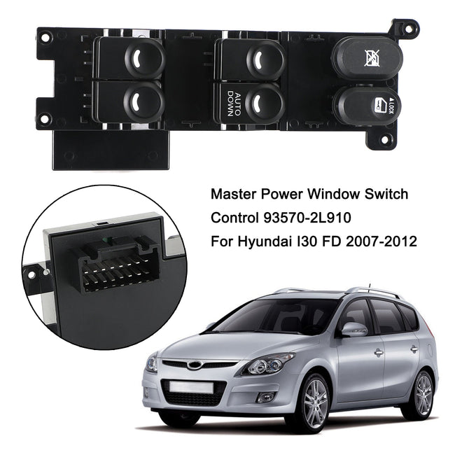 Master Power Window Switch Control 93570-2L910 für Hyundai I30 FD 2007-2012 Generic