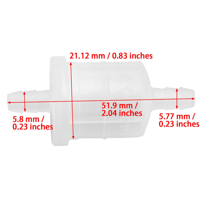 Inline-Kraftstofffilter für Yamaha 4-Takt 4 PS 5 PS 6 PS 8 PS 9,9 PS 68T-24251-01