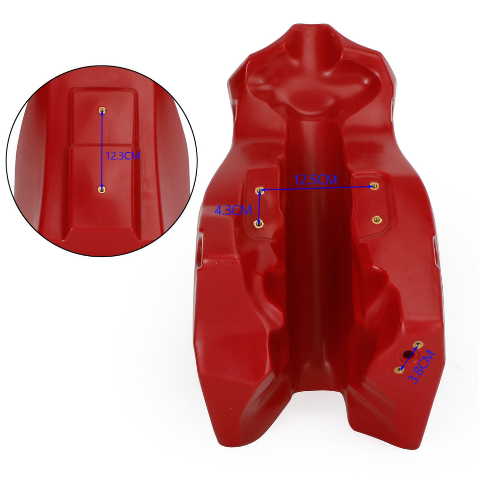 1988–1989 Honda CR250R 2-Takt 3,6 Gallonen Benzintank mit gro?em Fassungsverm?gen, rot