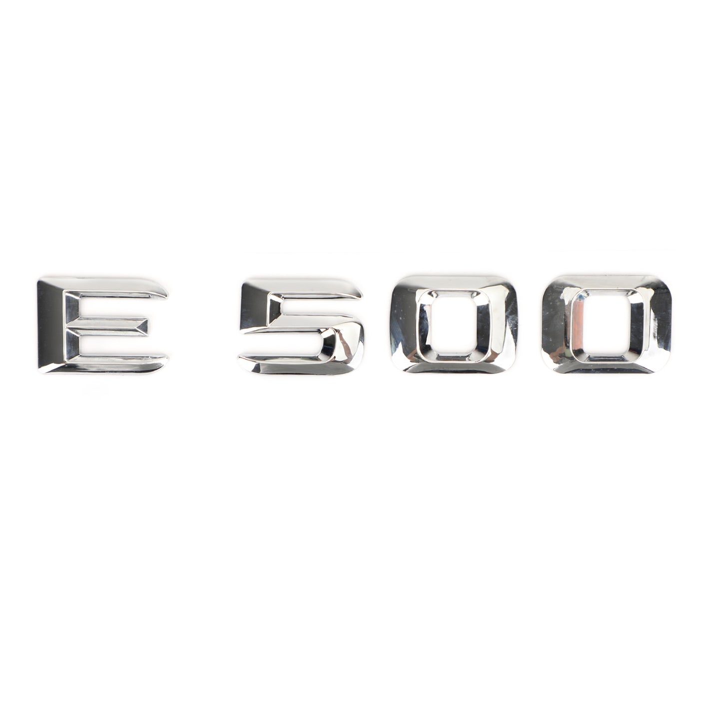 Rear Trunk Nameplate Emblem Abzeichen Aufkleber Decal Für Mercedes E500 Chrome