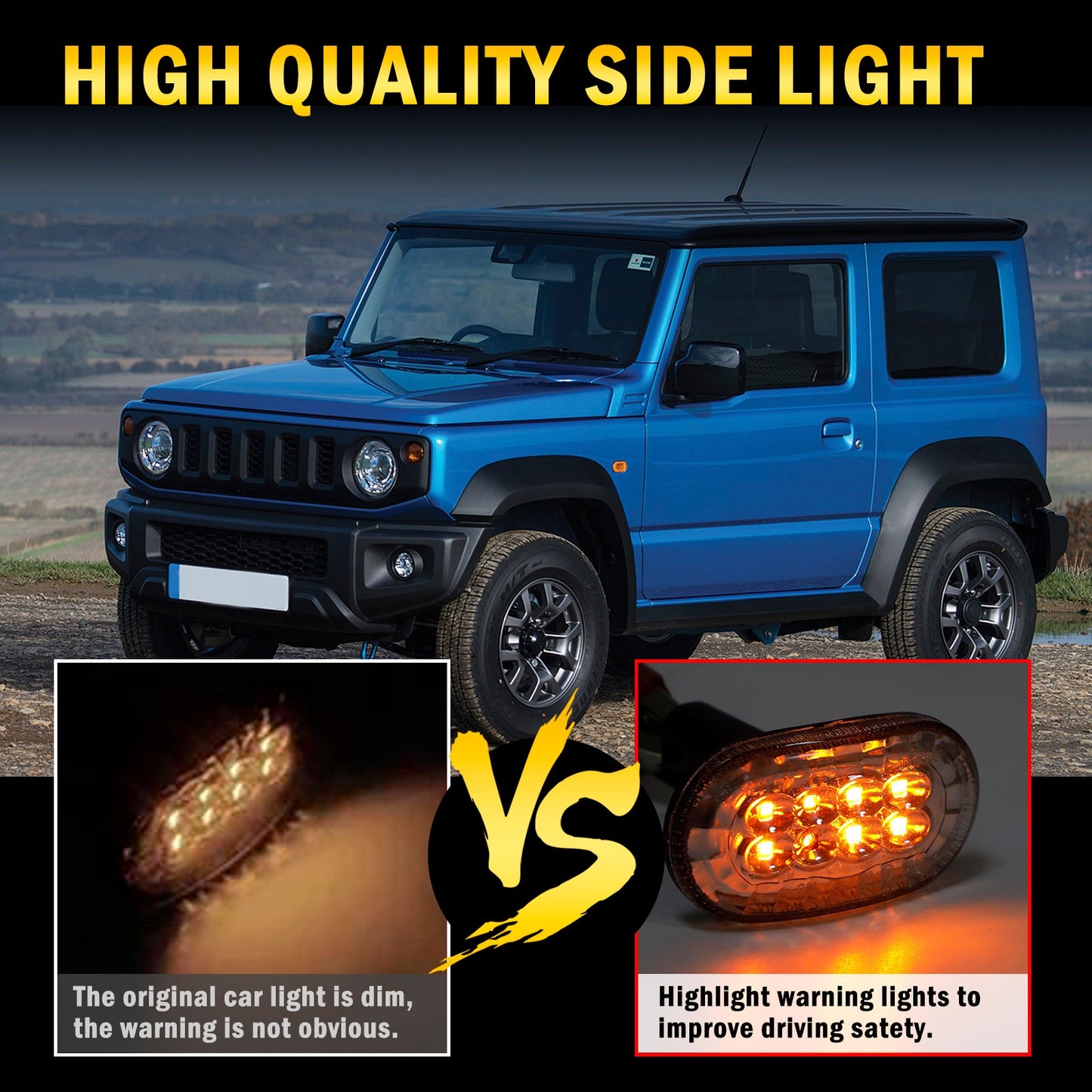 Suzuki Jimny JB64 JB74 Paire de clignotants latéraux transparents