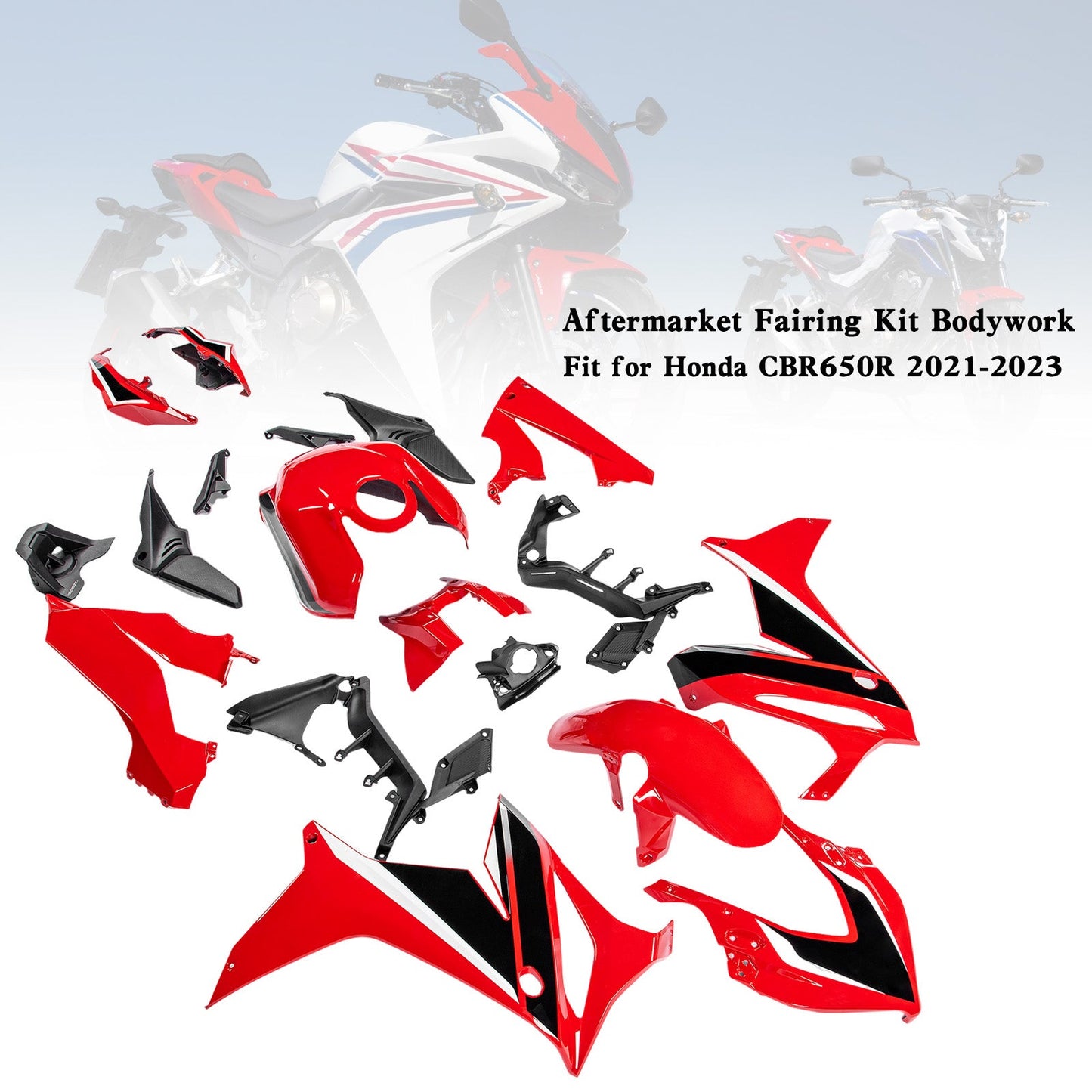 Honda CBR650R 2021-2023 Verkleidungsset ABS-Kunststoffspritzguss