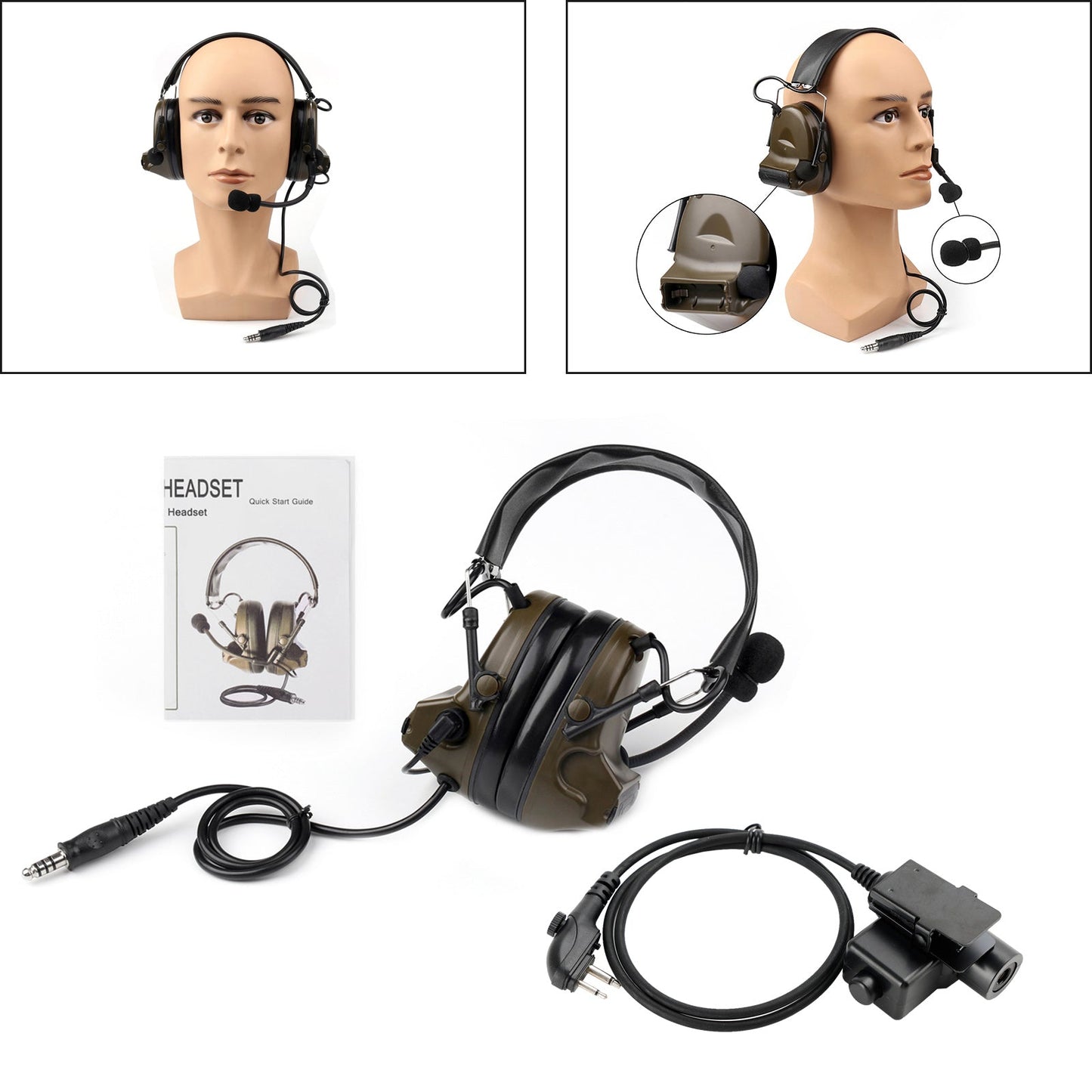 Für Hytera TC-610 TC-618 TD500 TD510 TD520 6-Pin U94 PTT Z Taktische H50 Headset