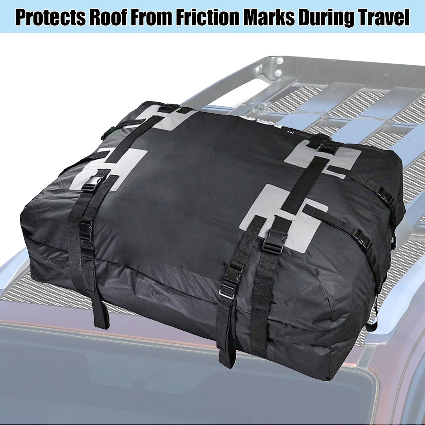 Sac de cube de bagage de sac de cargaison de porte-bagages de toit de voiture imperméable avec le tapis antidérapant