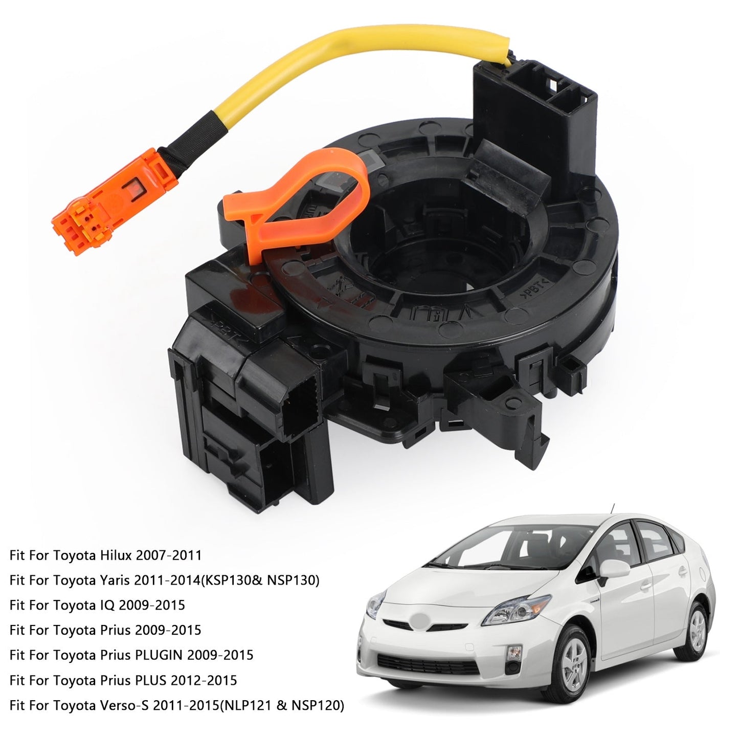 2011-2014 Toyota Yaris (KSP130 &amp; NSP130) Airbag Horloge Ressort Bobine Câble Squib 84307-74020