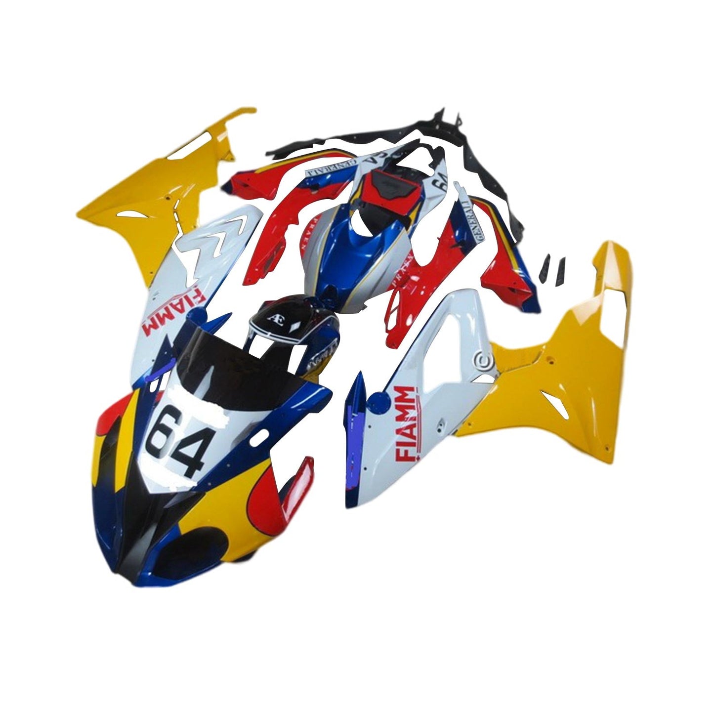 Amotopart BMW S1000RR 2015–2016 Verkleidungsset, Karosserie, Kunststoff, ABS