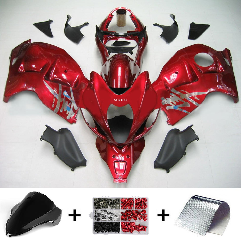 Amotopart Suzuki Hayabusa GSXR1300 1999-2007 Kit de carénage Corps Plastique
