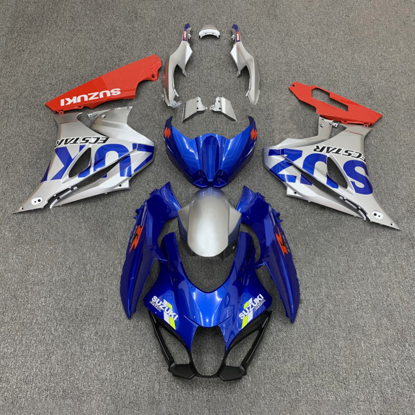 Amotopart Suzuki GSXR1000 2017–2023 K17 Verkleidungsset, Karosserie, Kunststoff, ABS