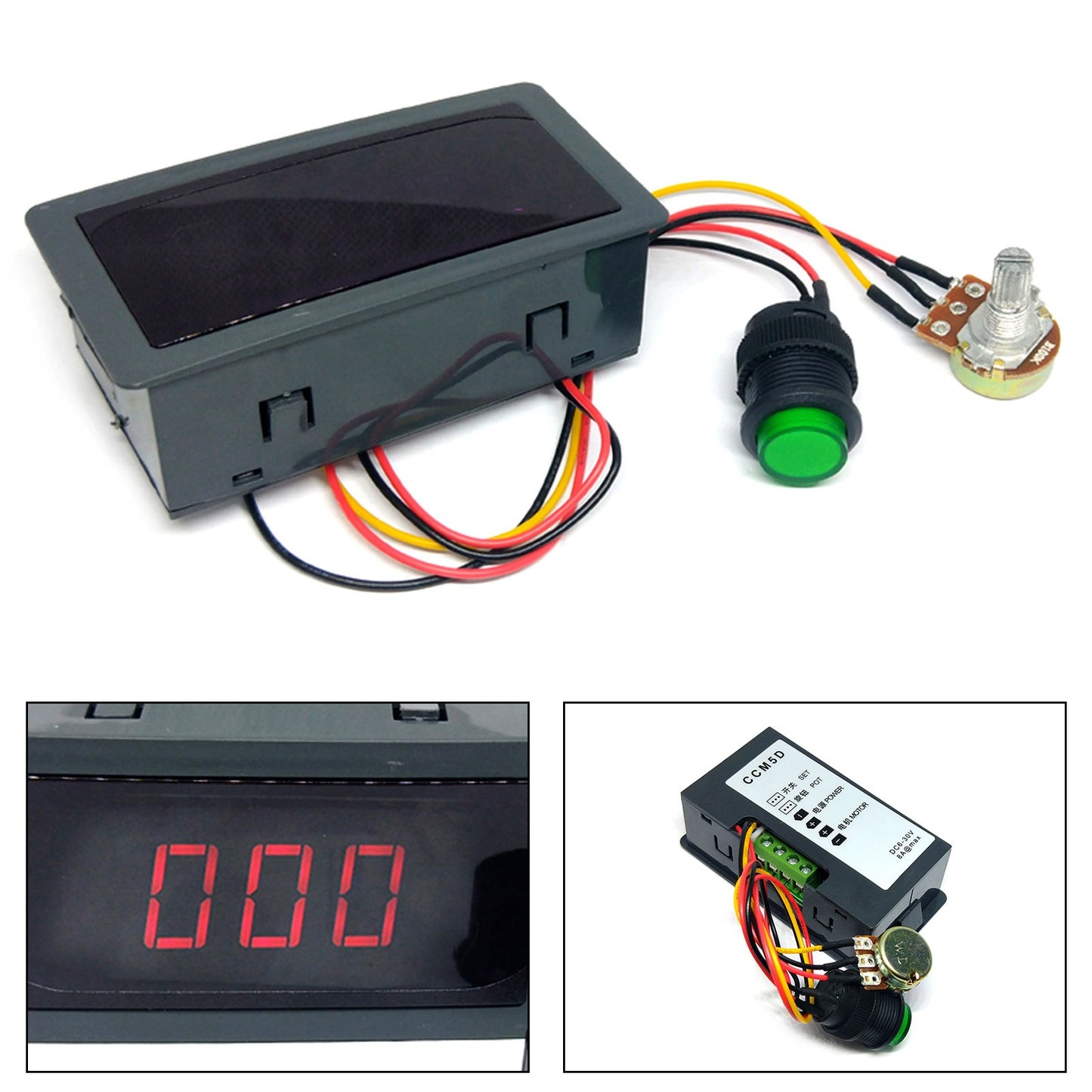 DC6-30V 12V 24V 8A 16kHz PWM Motor Drehzahlregler Speed Controller Digital