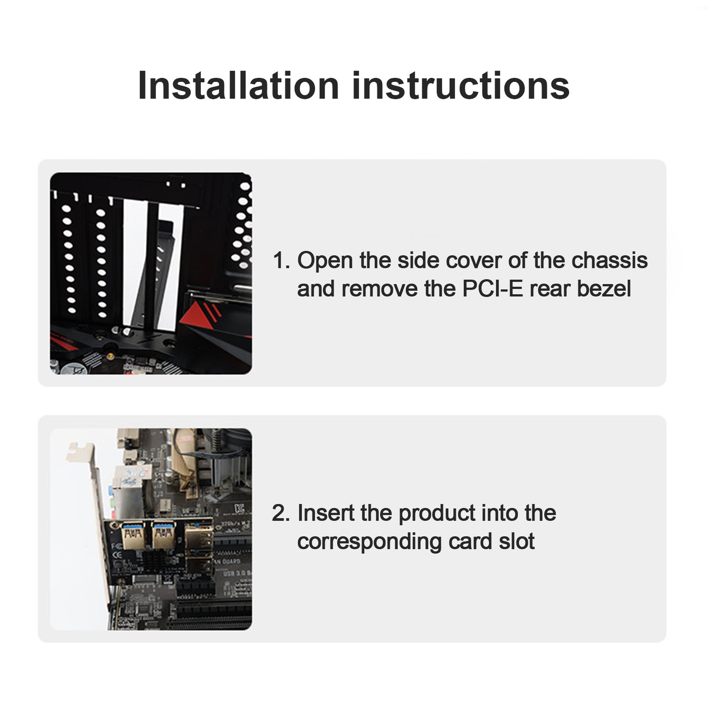 4 Ports PCIe Riser Adapter Board PCI E 1x to 4 USB 3.0 PCI E für Bitcoin Mining