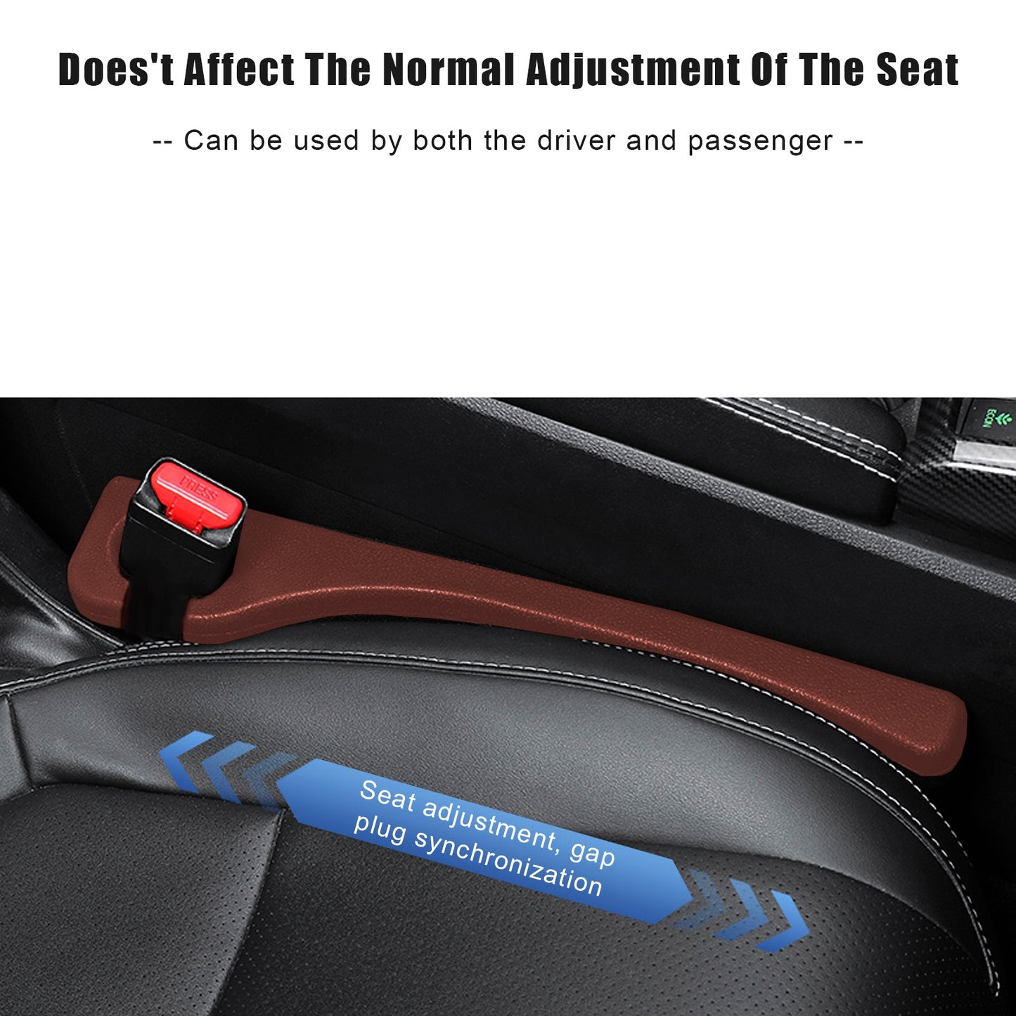 Claret Car Seat Gaps Filler Crevice Blocker Console Side Fill Strip Universal