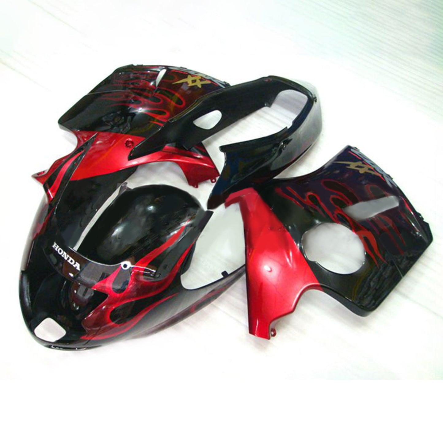 Amotopart Honda CBR1100XX SuperBlackBird 1996–2007 Verkleidungsset, Karosserie, ABS