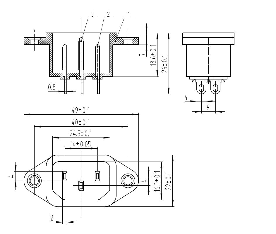 20 Stückke IEC320 C14 3 Pin SCHAUBMONTAGE STECKDOSE 10A 250V FÜR STOAT AC-04