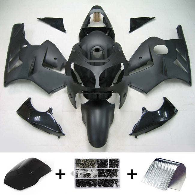 Amotopart Kawasaki 2000-2001 ZX12R Schwarzverkleidungskit