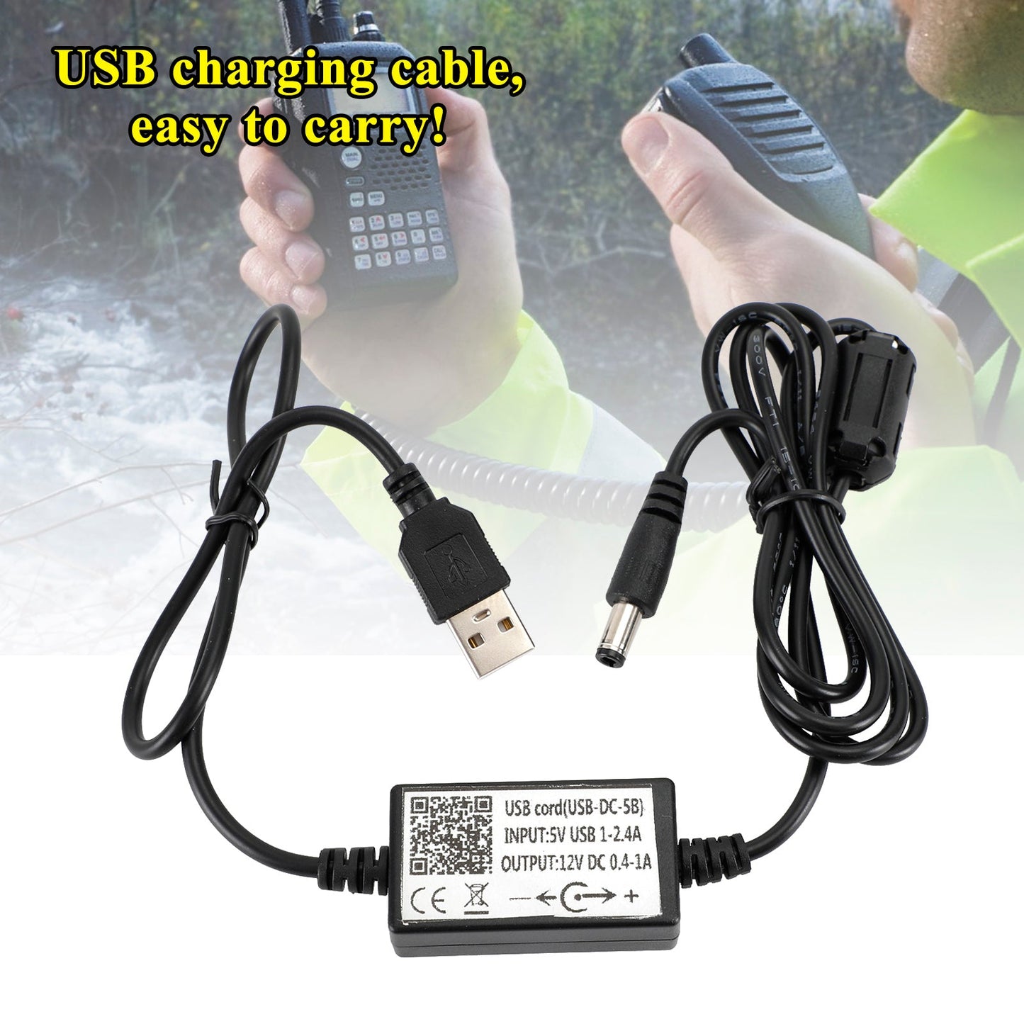 Chargeur de câble USB-DC-5B pour chargeur de batterie ICOM F21/V8 pour talkie-walkie