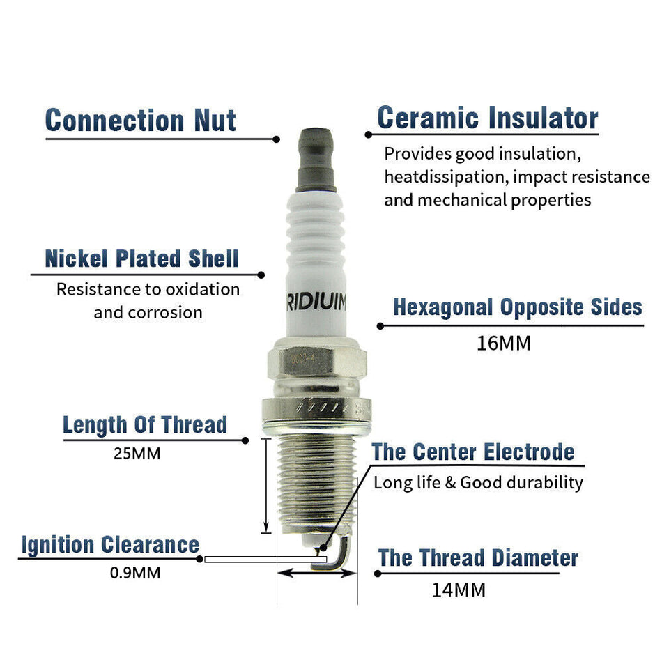 2010-2013 Mazda 3 L4 2.5L 4x Zündspulen + Zündkerzen UF540