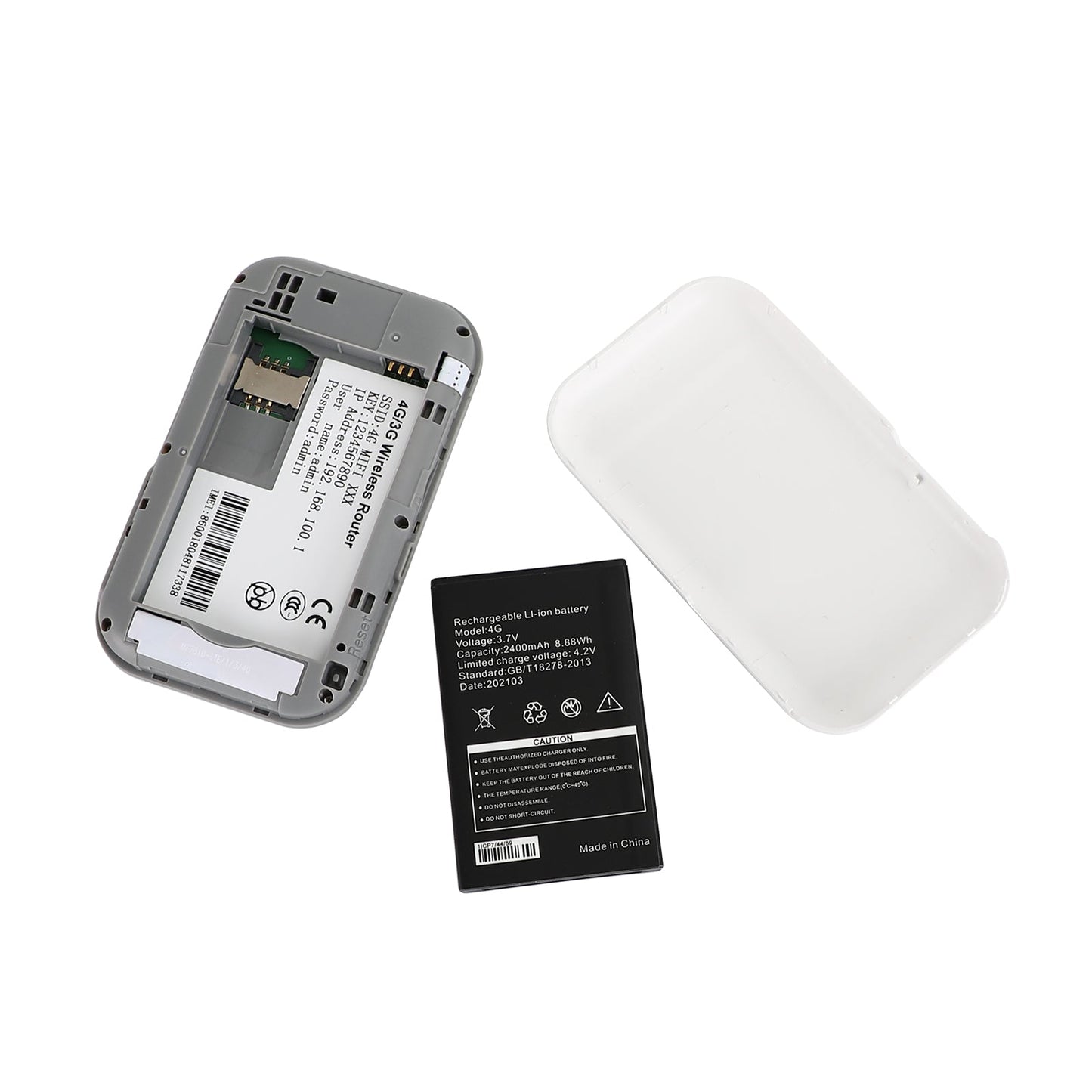 100Mbps Wireless 4G LTE Routeur Wifi Portable Mobile Mifi Modem Hotspot 2100mah