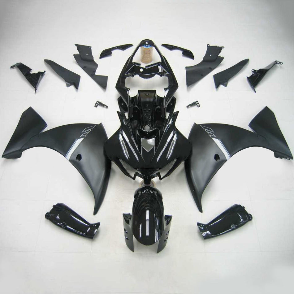 Amotopart Yamaha 2012-2014 YZF 1000 R1 Kit de carénage noir