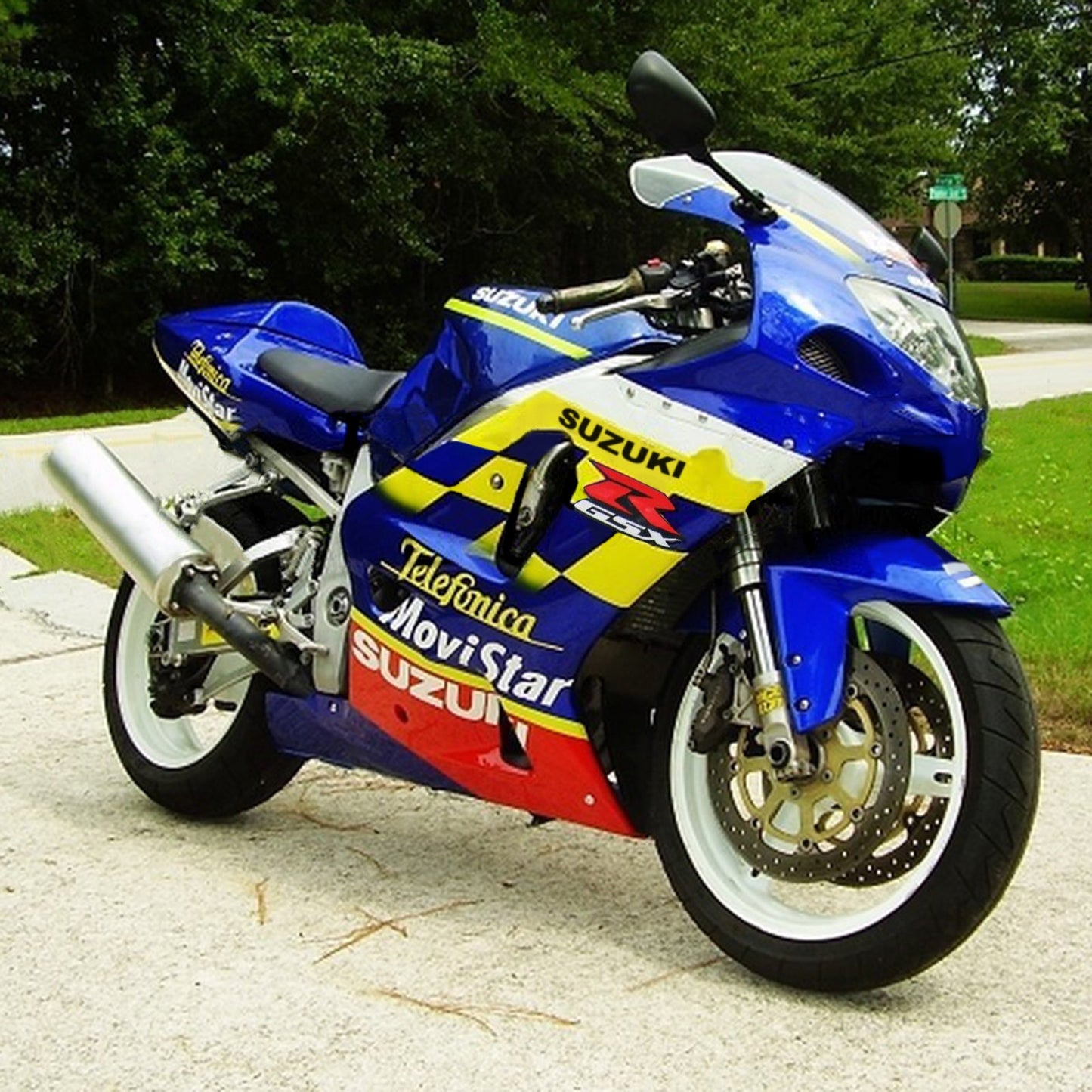 Amotopart Suzuki GSXR750 2001-2003 Verkleidungskit Karosserie Plastik