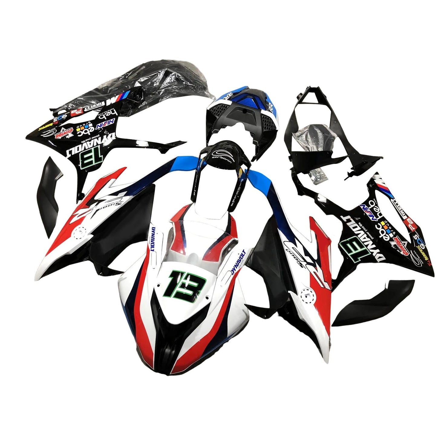 Amotopart BMW M1000RR S1000RR 2019–2022 Verkleidungsset, Karosserie, Kunststoff, ABS