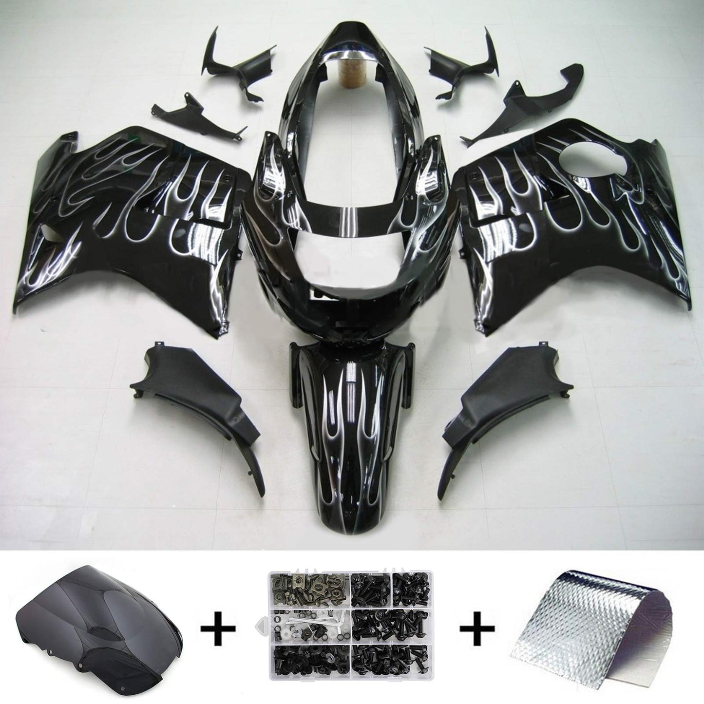 Amotopart Honda CBR1100XX Superblackbird 1996-2007 Verkleidungskit