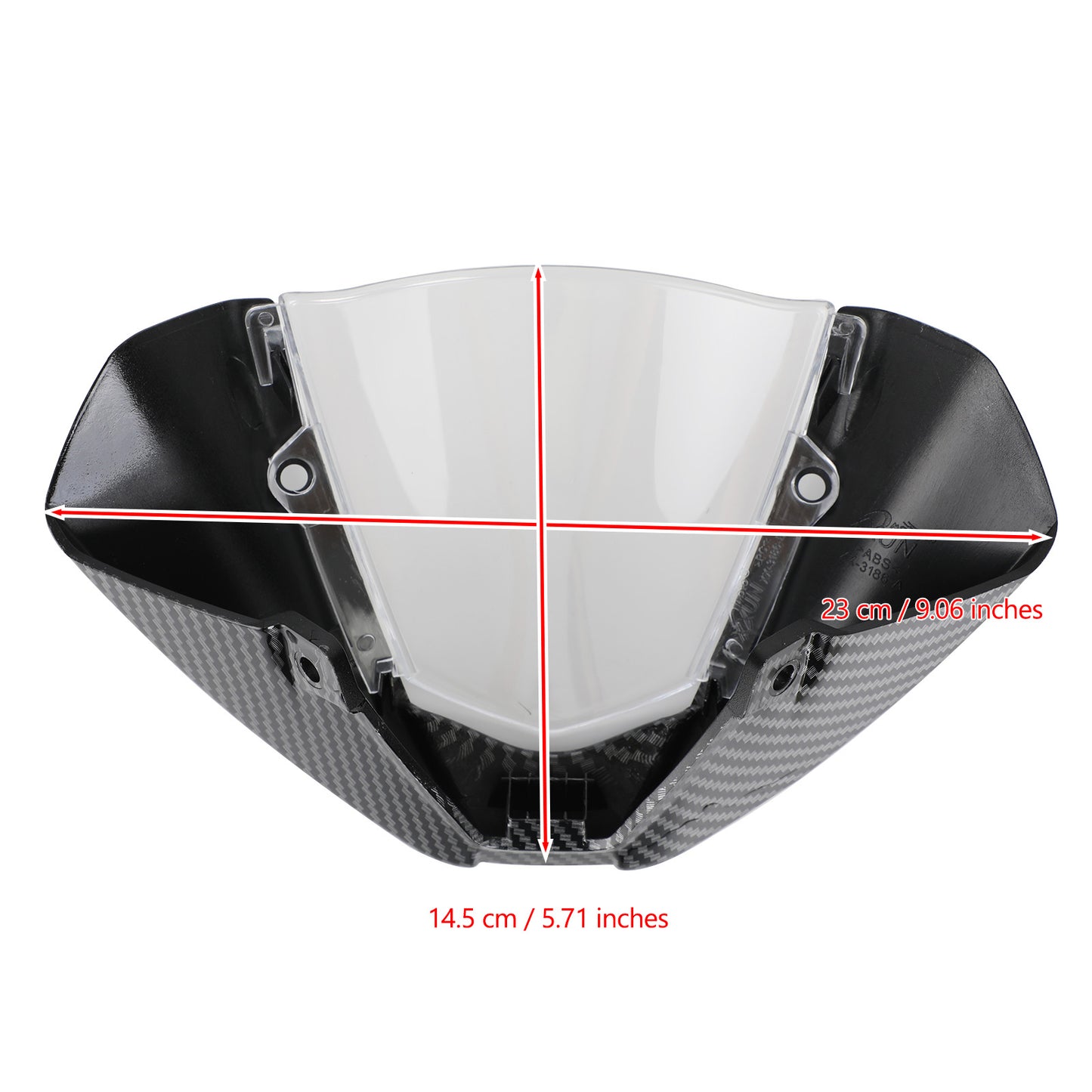 Windschild Windschutzscheibe für DUCATI Monster 937 950 2021-2022 Kohlenstoff