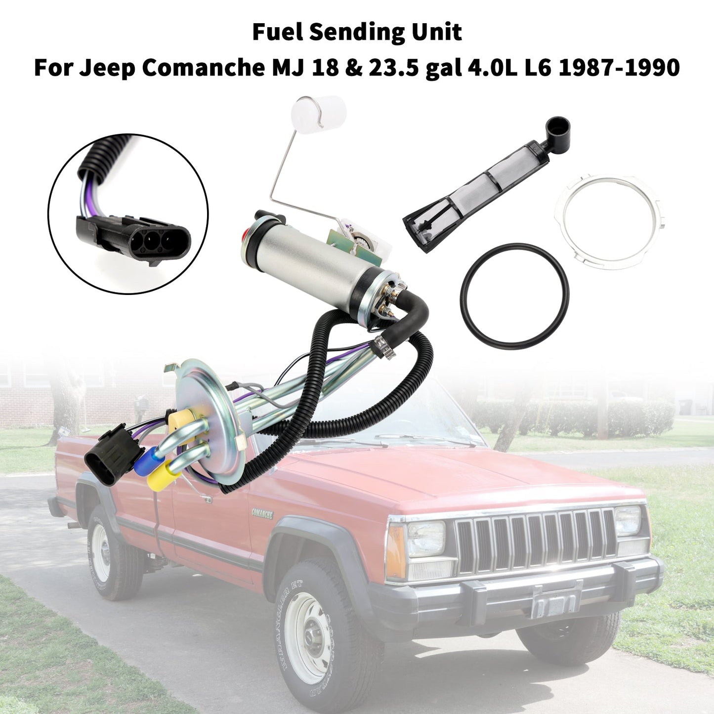 Jeep Comanche MJ 1987–1990 Tank-Sendeeinheit mit FI und Kraftstoffpumpe