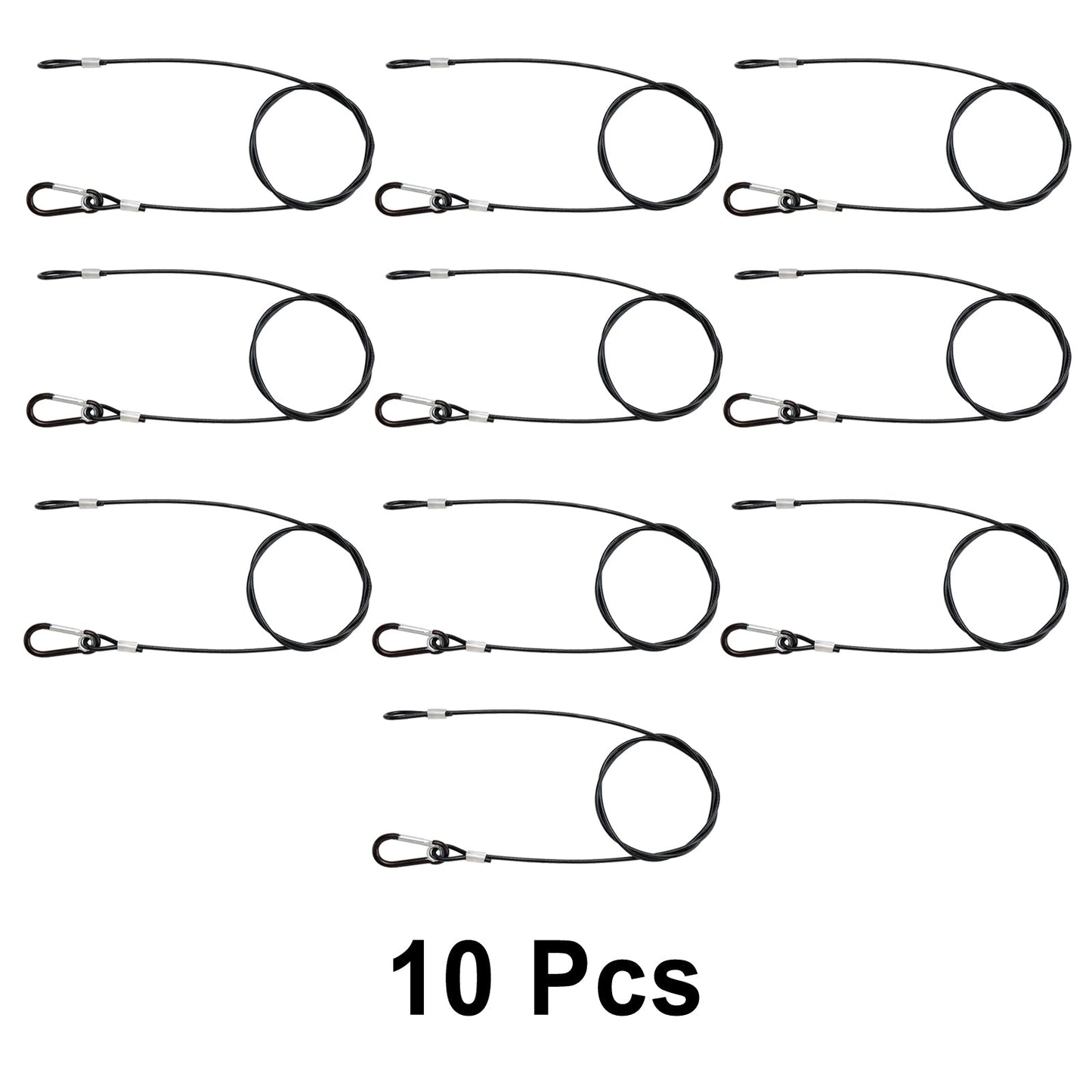 1/5/10 Stück 3 mm dickes Stahldraht-Sicherheitskabel für Bühnenklemme, Par-Licht